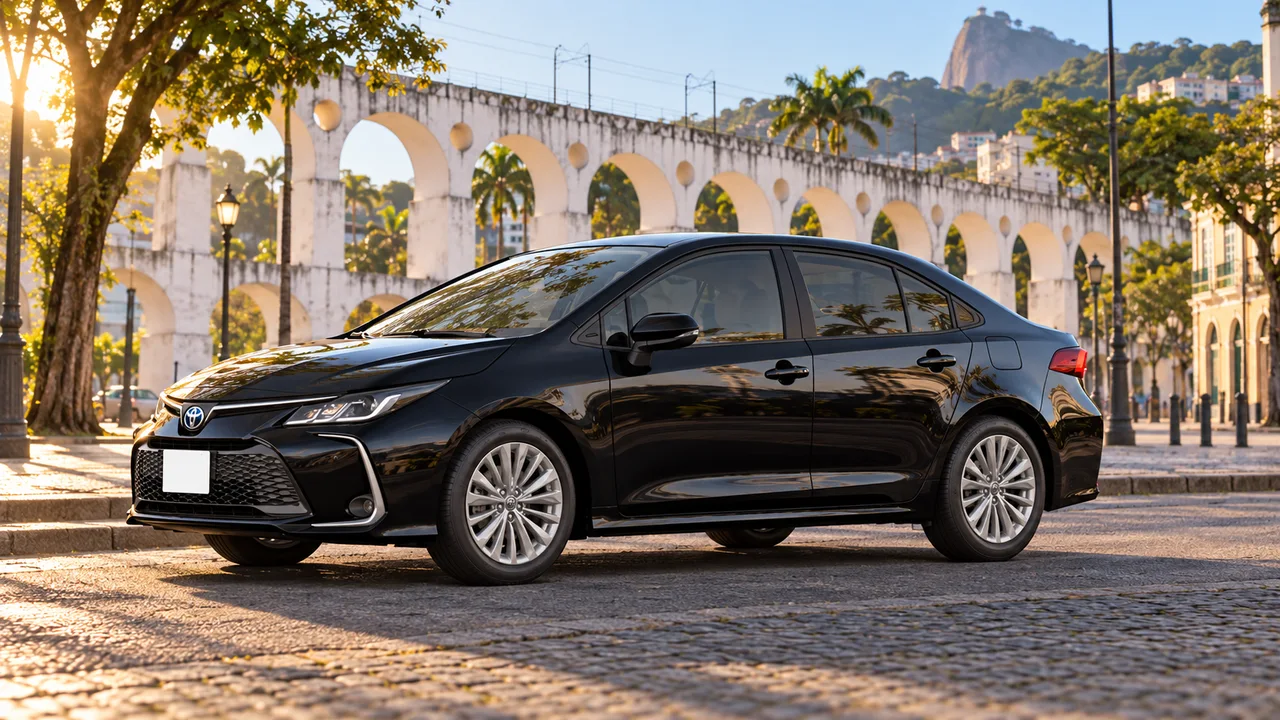 Toyota Corolla preto